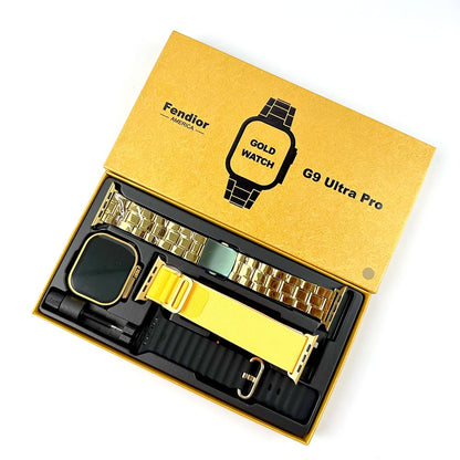 G9 Ultra Pro Gold Edition Smart Watch with Qdfit App