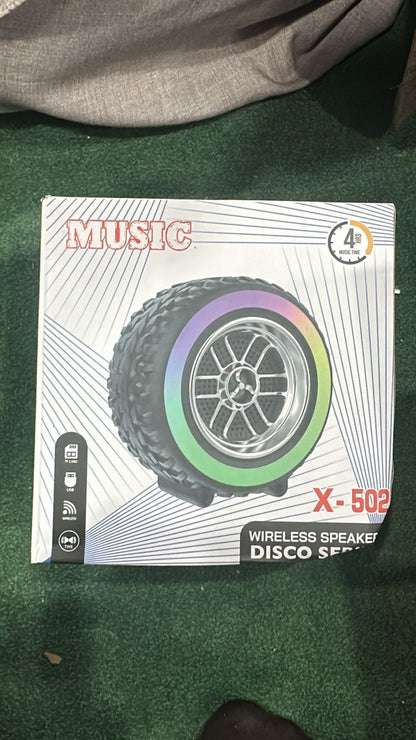 X-502 RGB Wheel Speaker With Subwoofer, USB & BT Playback