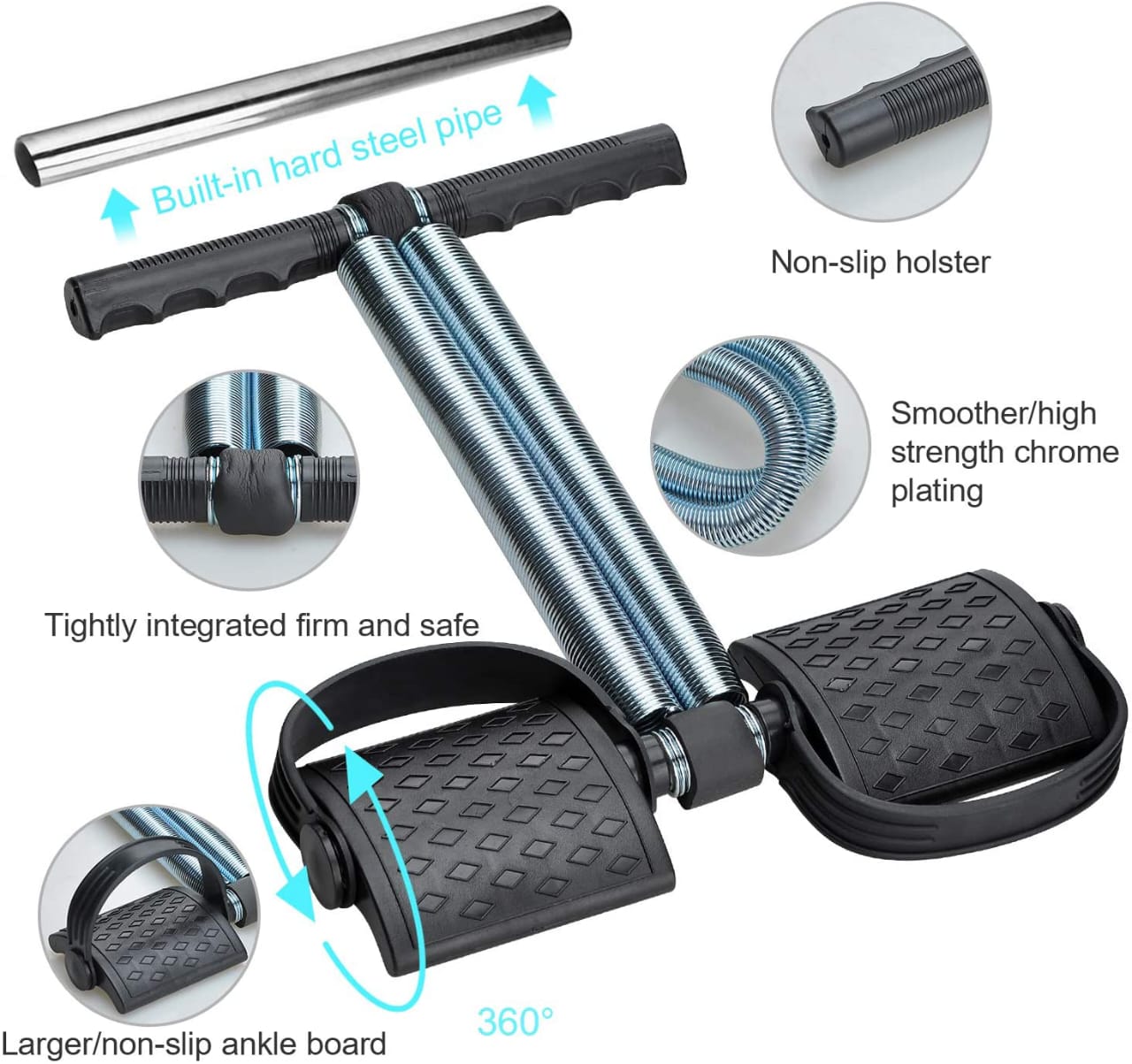 Tummy Trimmer Double Spring Resistance Trainer Home Gym Exercise