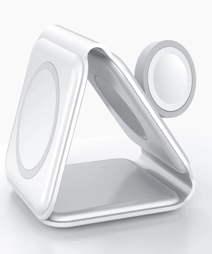 3-in-1 Magnetic Foldable Wireless Charger Station for iPhone AirPods Watch