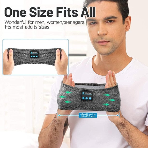 Wireless Bluetooth Sleep Headband – Sports Music Headphones With Built-in Mic