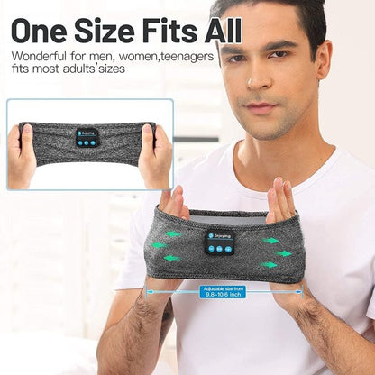 Wireless Bluetooth Sleep Headband – Sports Music Headphones With Built-in Mic