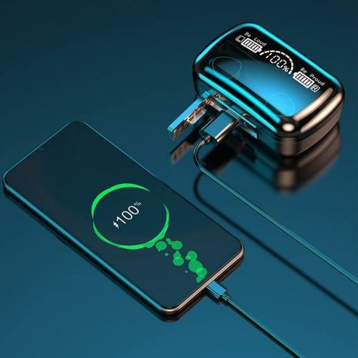 DaMix M10 Wireless Earbuds with LED Display Charging Case