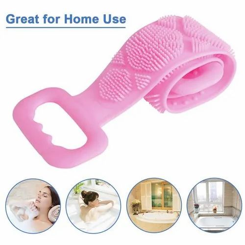 Double Side Bath Towel Scrubber (Random Color)