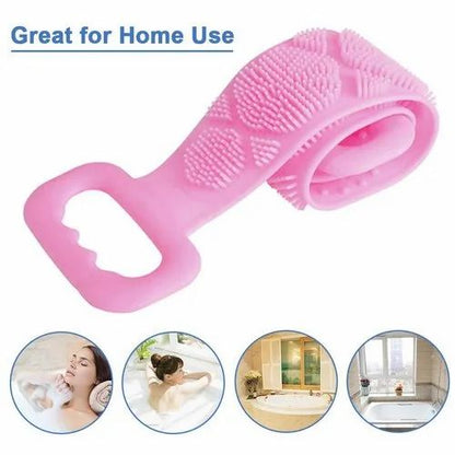 Double Side Bath Towel Scrubber (Random Color)