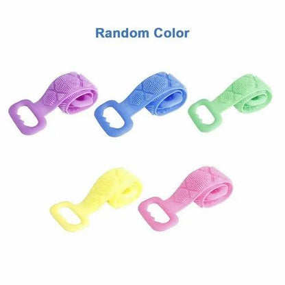 Double Side Bath Towel Scrubber (Random Color)